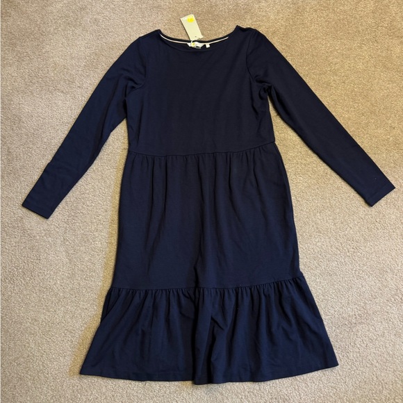 Navy Blue Long Sleeve Womens Dress size 10 NEW WITH TAGS - Picture 1 of 2